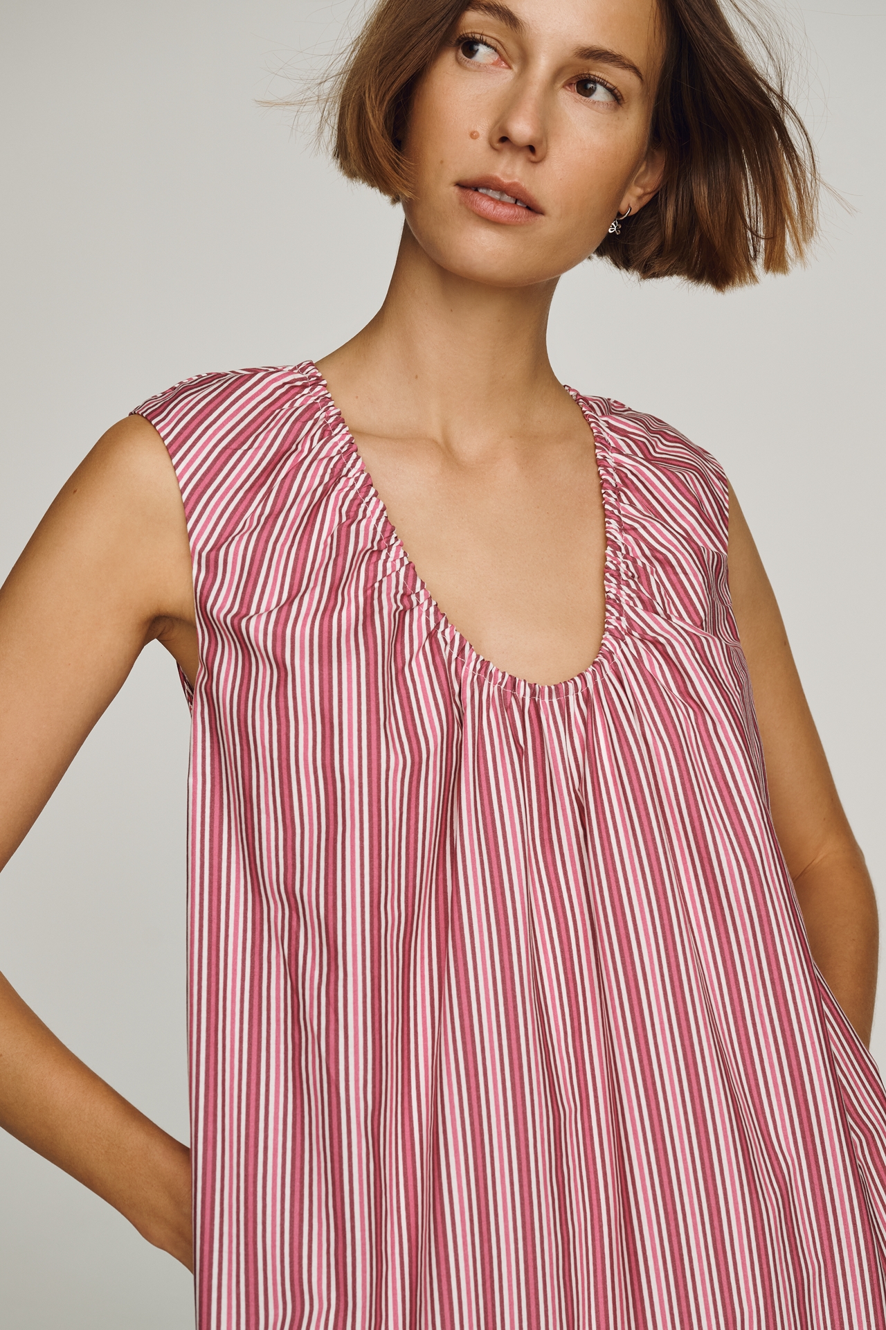 Maeve Sleeveless Cotton Poplin Maxi Dress
