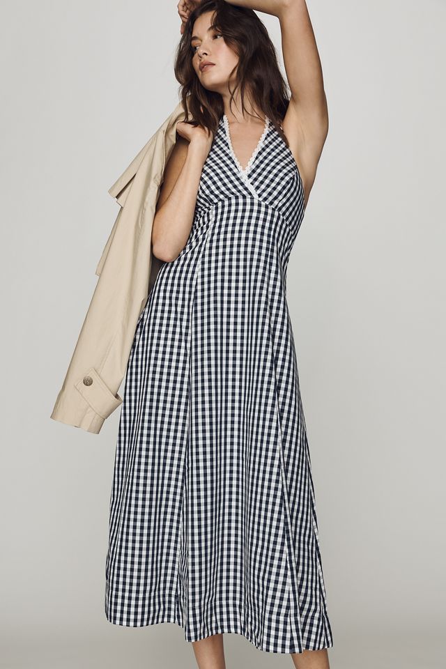 Maeve 100% Cotton Halter Midi Dress #2