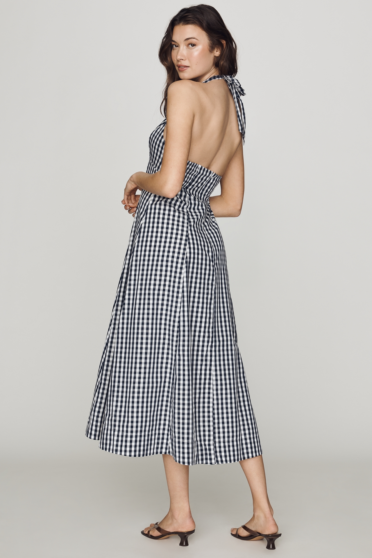 Maeve Cotton Halter Midi Dress