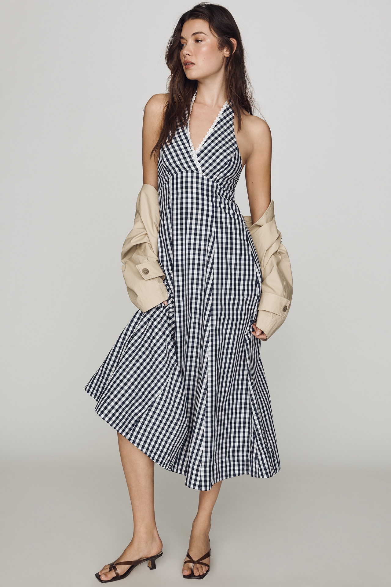 Maeve Cotton Halter Midi Dress