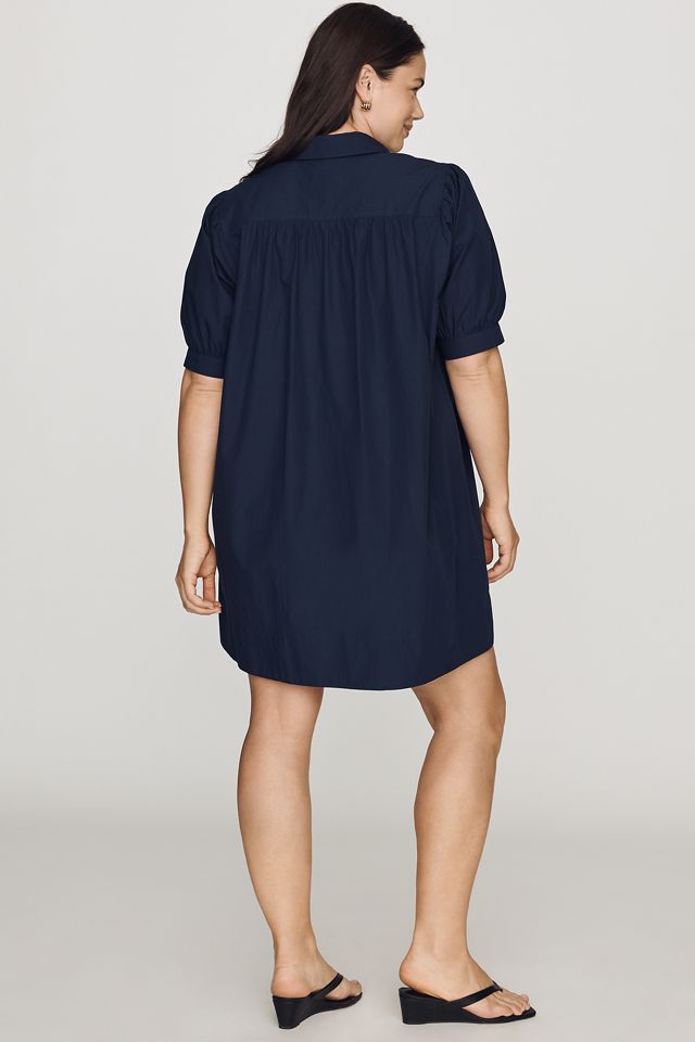 Maeve Cotton Puff-Sleeve Shirtdress #7