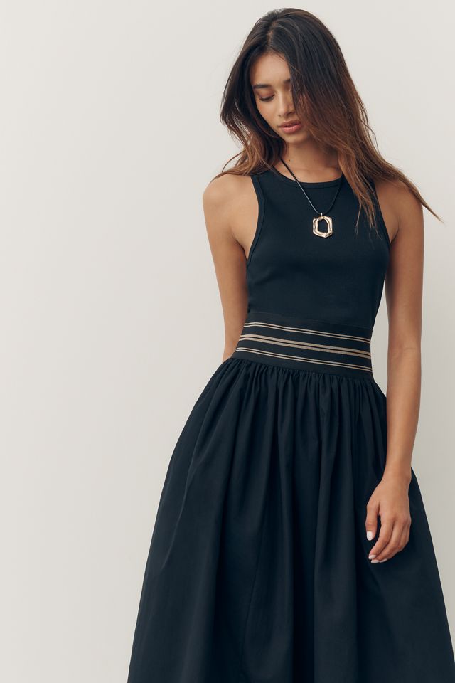 By Anthropologie Banded Twofer Midi Dress #1