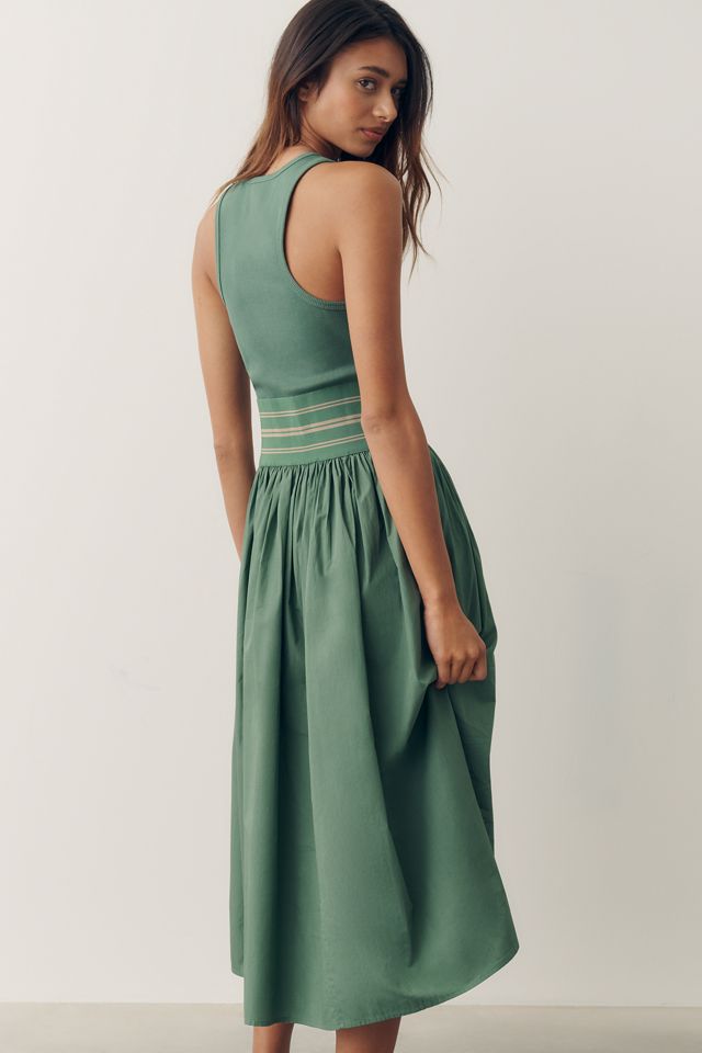 By Anthropologie Banded Twofer Midi Dress #3