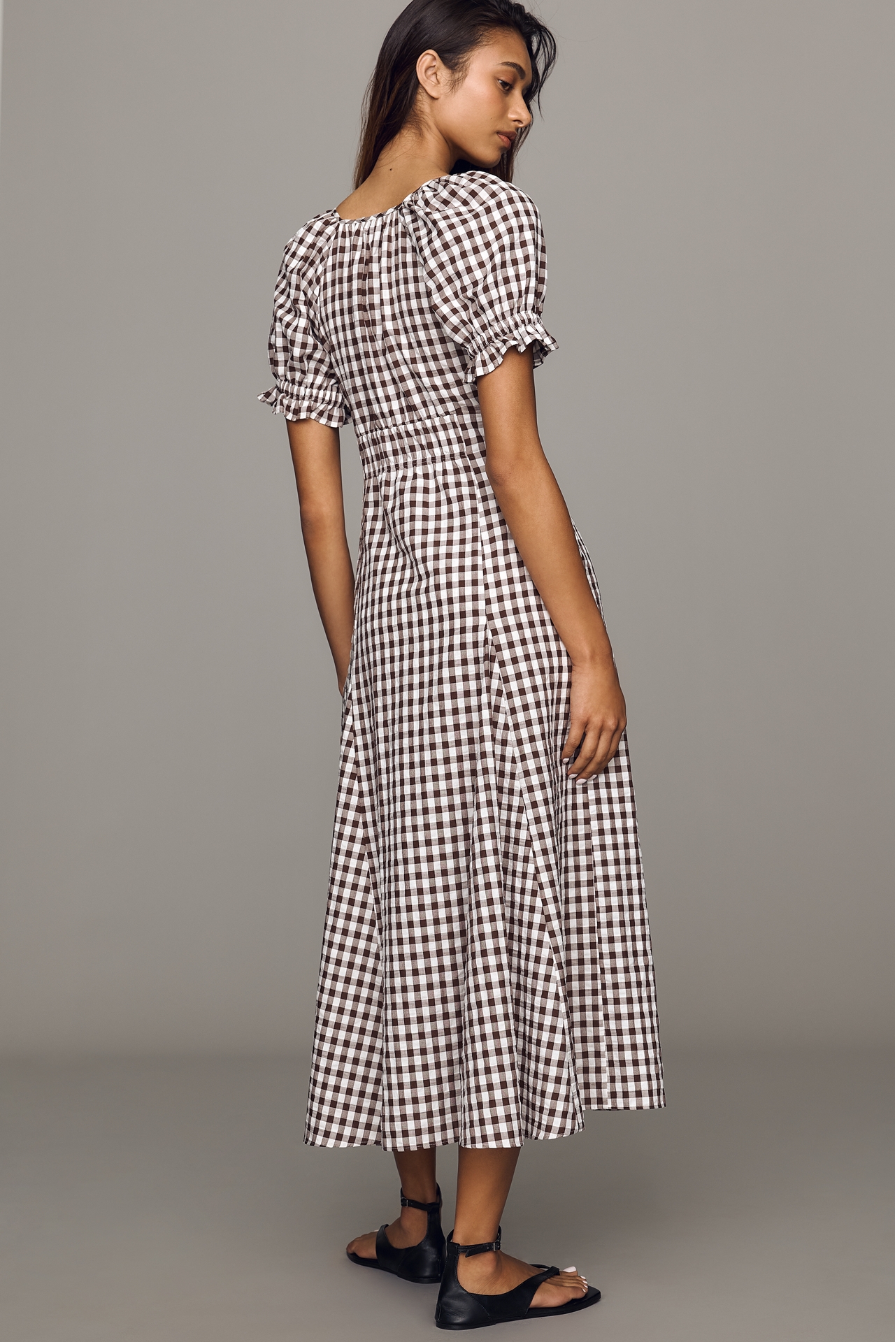 Maeve Puff Sleeve Midi Dress