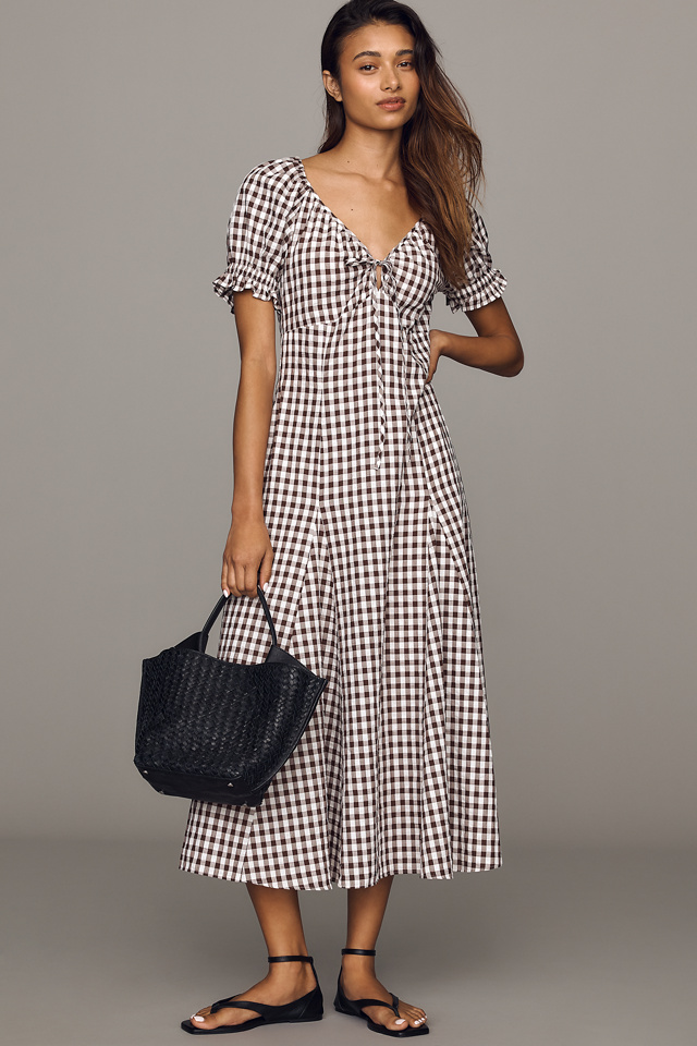 Maeve Puff Sleeve Midi Dress