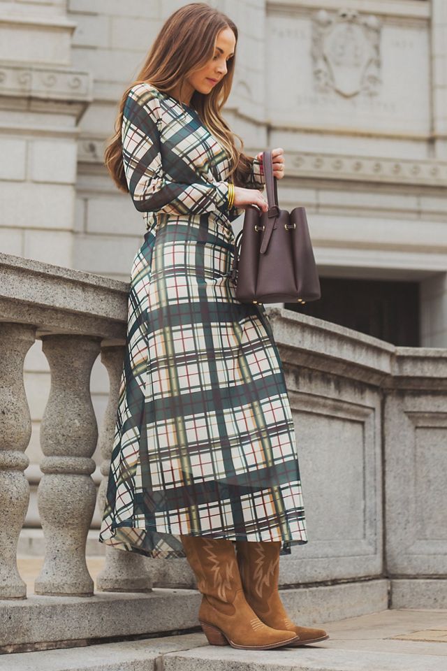 @merricksart x By Anthropologie Ruched Mesh Midi Dress #8