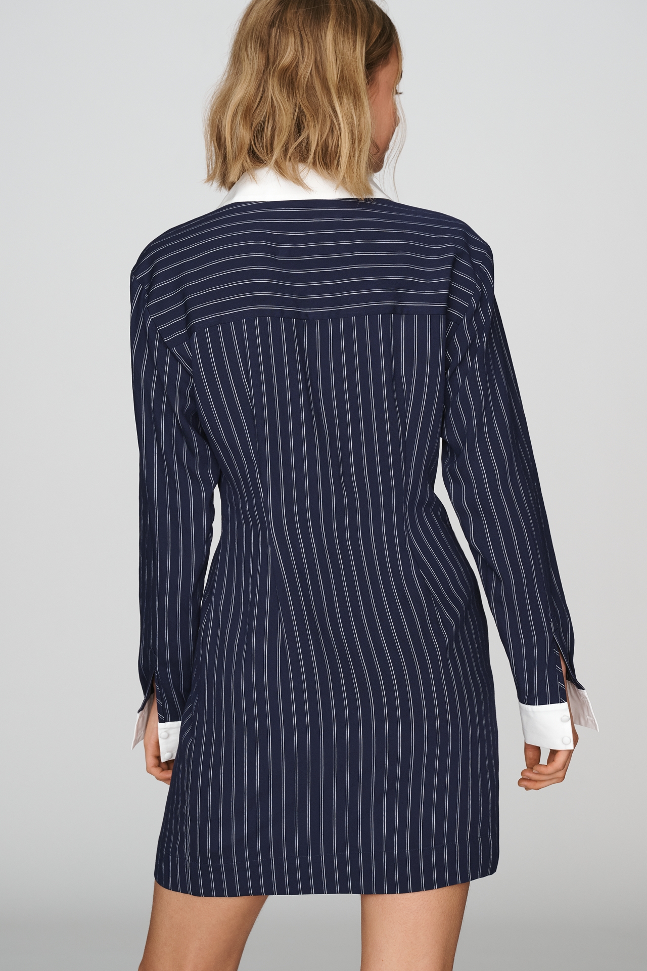 Maeve Long Sleeve Slim Mini Shirtdress