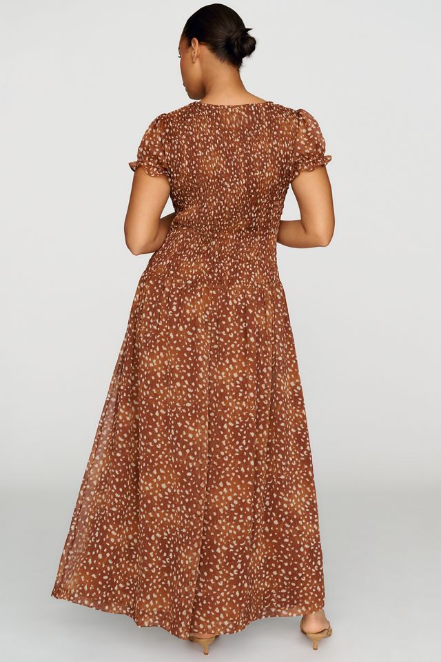 By Anthropologie Margie Smocked Maxi Dress #6