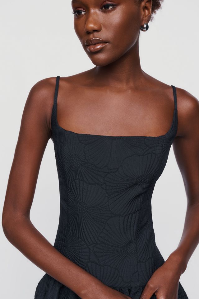 Maeve Drop Waist Midi Dress | Anthropologie
