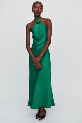 @loverlygrey x Anthropologie Rosette Halter Midi Dress