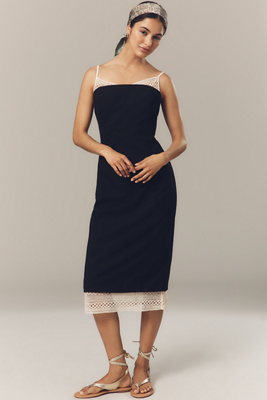 Robe pull mi-longue deux pièces Sable en Black taille: Uk 8 chez Anthropologie - THIRD FORM - Modalova
