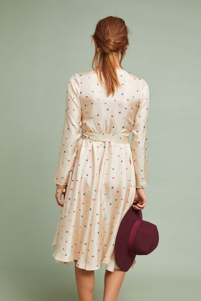 Maria Silk Wrap Dress #1