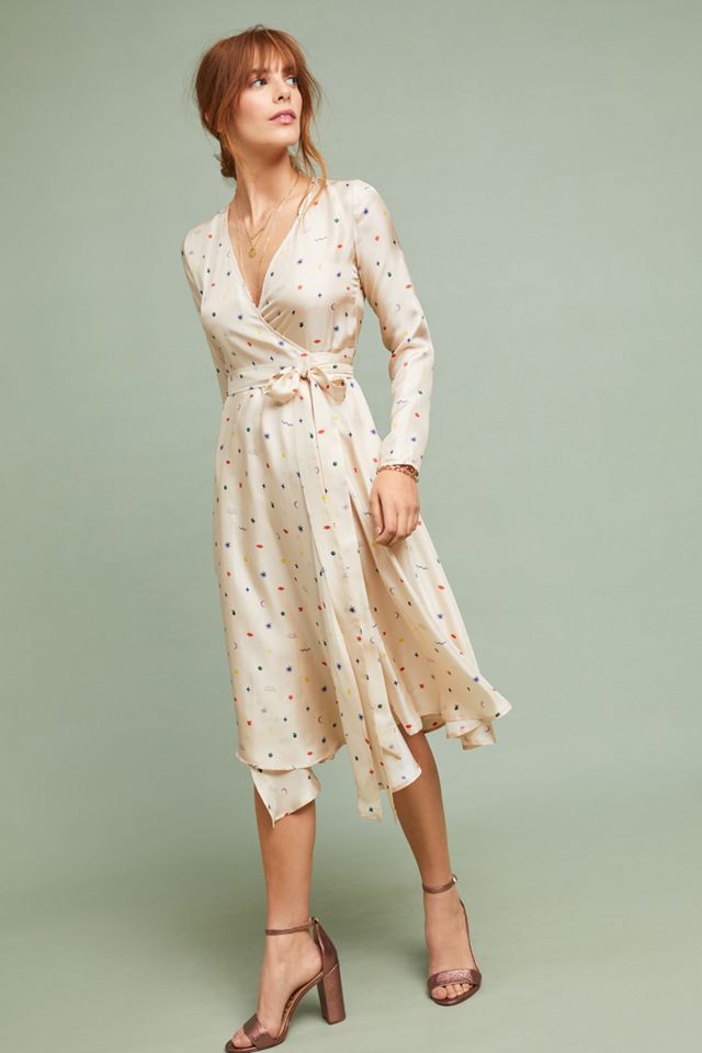 Maria Silk Wrap Dress #3