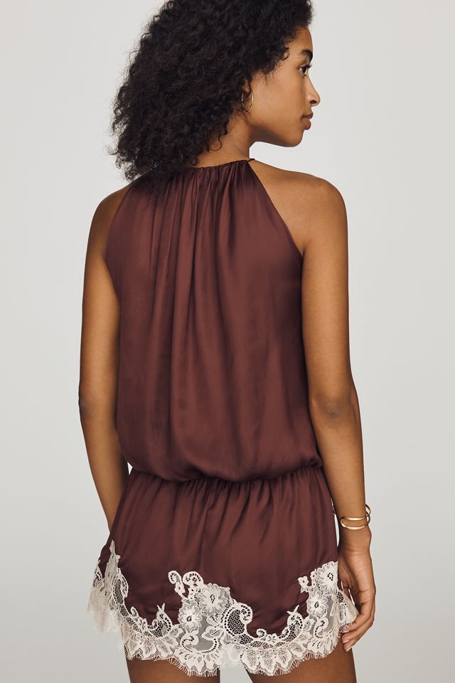 Rococo Sand Lace Mini Slip Dress #1