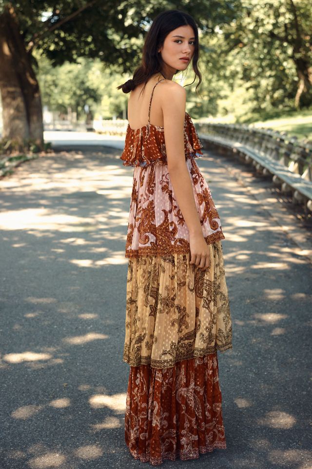 Hemant & Nandita Tiered Maxi Dress #1
