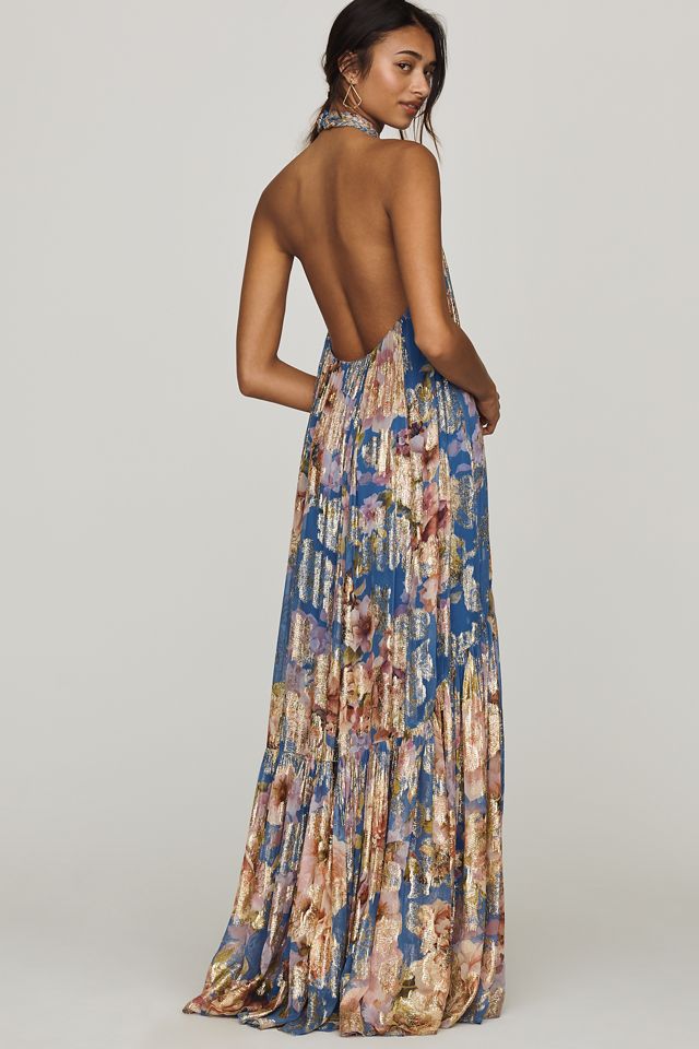 Hemant & Nandita Halter Maxi Dress #3