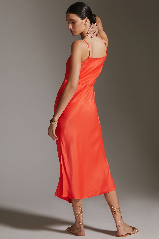 Anthropologie best sale orange dress