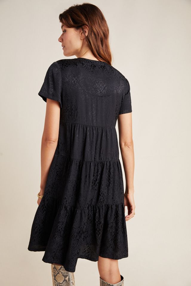 Maeve Sacha Jacquard Tiered Tunic #1