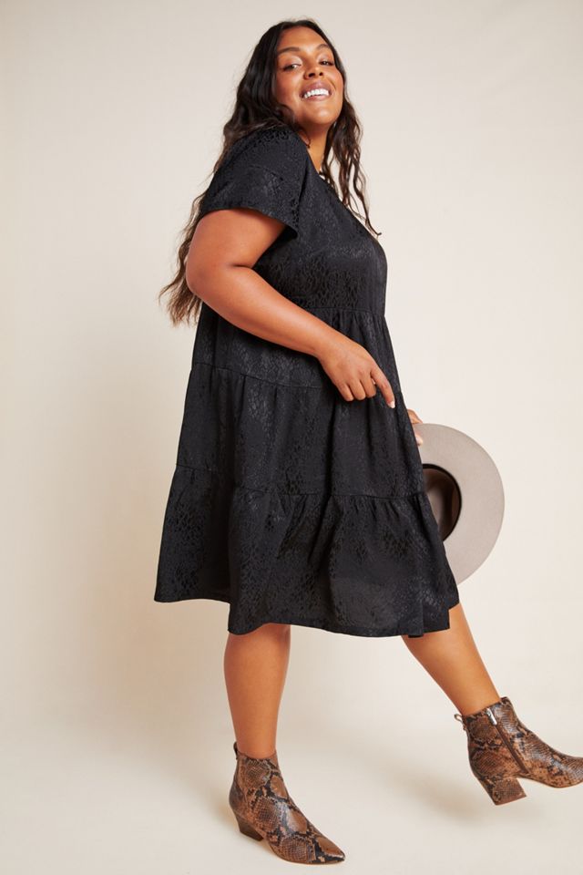 ワンピース ella selectshop jacquard tent tunic Maeve Sacha Jacquard Tiered Tunic | Anthropologie