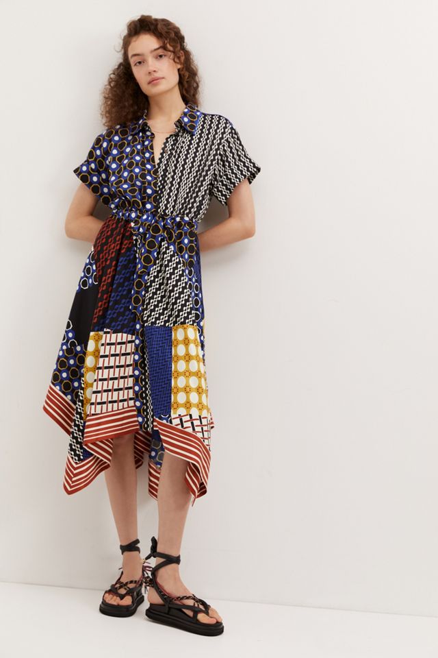 Contrast Midi Shirtdress #1