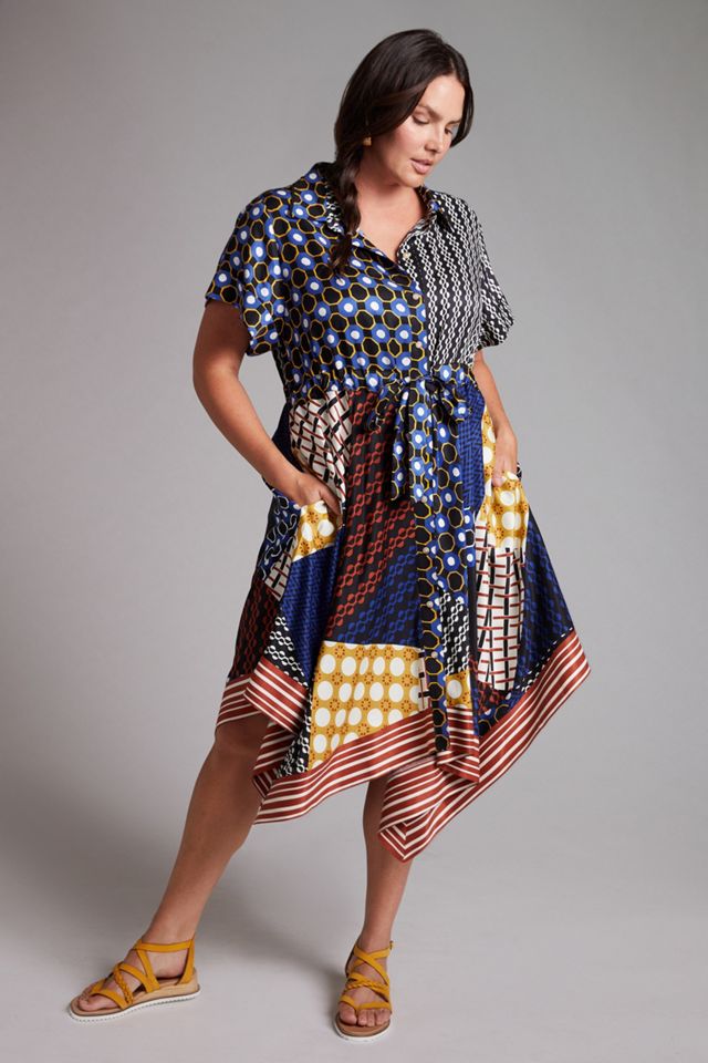 Contrast Midi Shirtdress #4