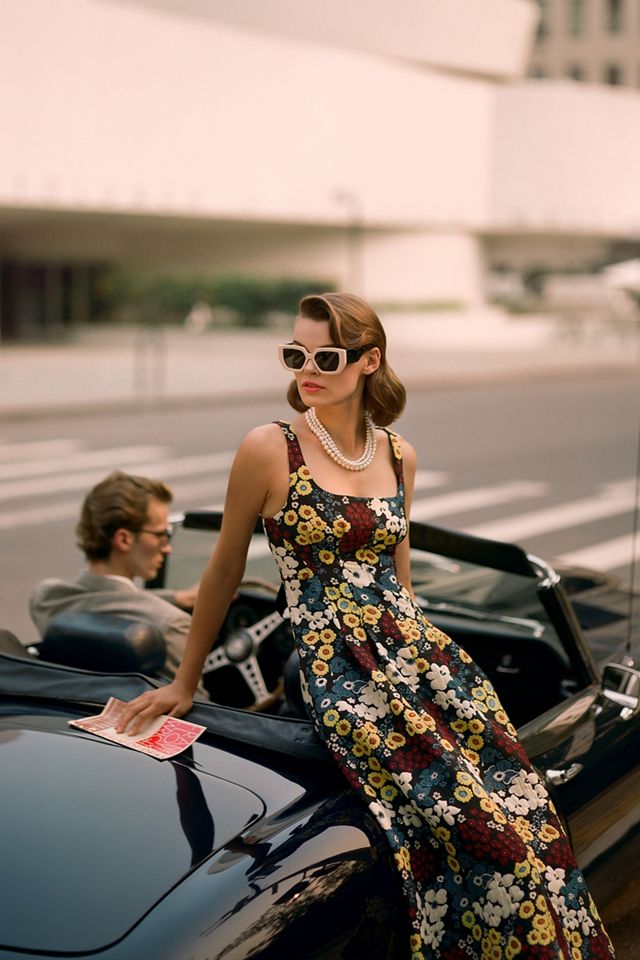 Maeve Marigold Midi Dress #5