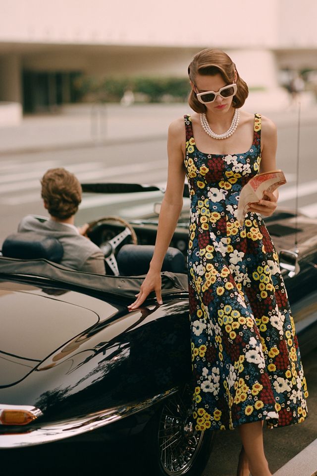 Maeve Marigold Midi Dress #4