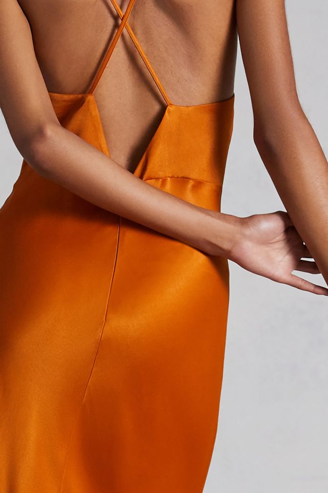Cowl Neck Slip Maxi Dress #5