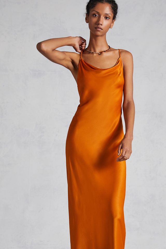 Cowl Neck Slip Maxi Dress #6