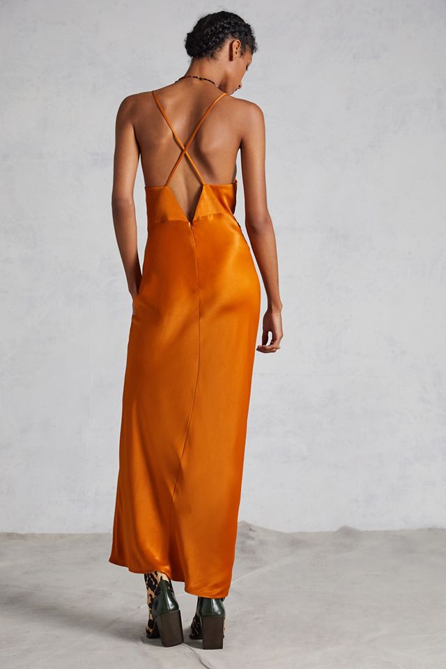 Cowl Neck Slip Maxi Dress #7