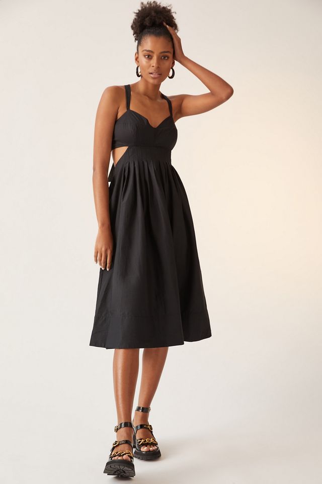 Maeve Bow-Back Midi Dress | Anthropologie