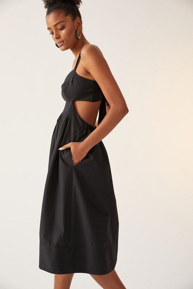 Maeve Bow-Back Midi Dress | Anthropologie