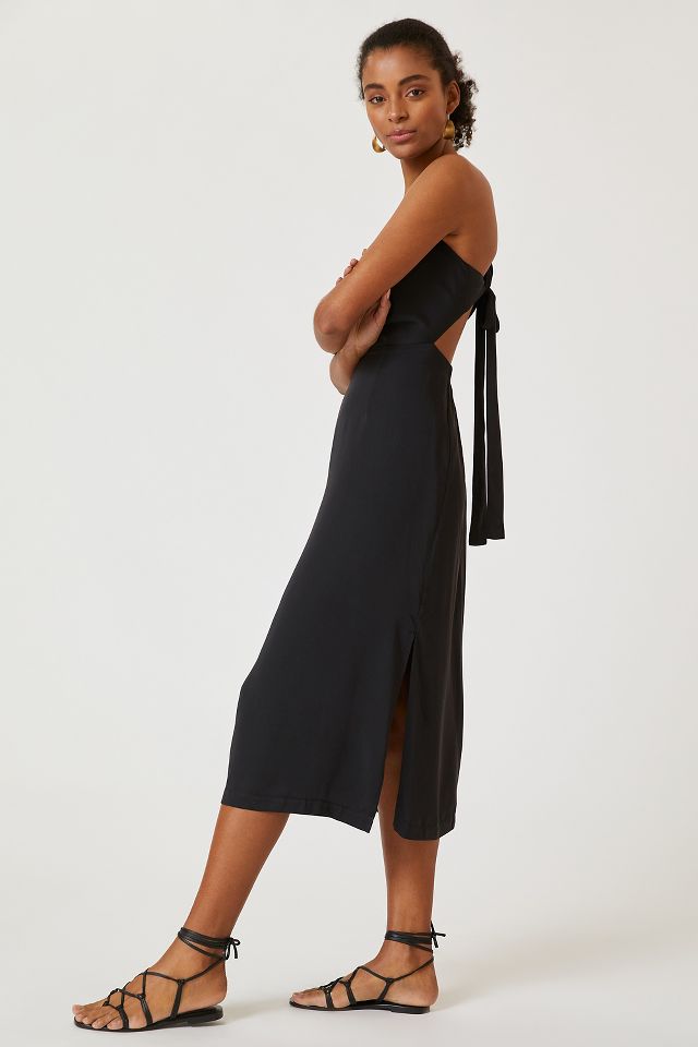 Sleeveless Deep-V Midi Dress | Anthropologie