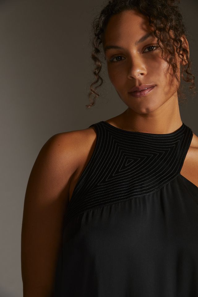Cutout-Halter Mini Dress | Anthropologie