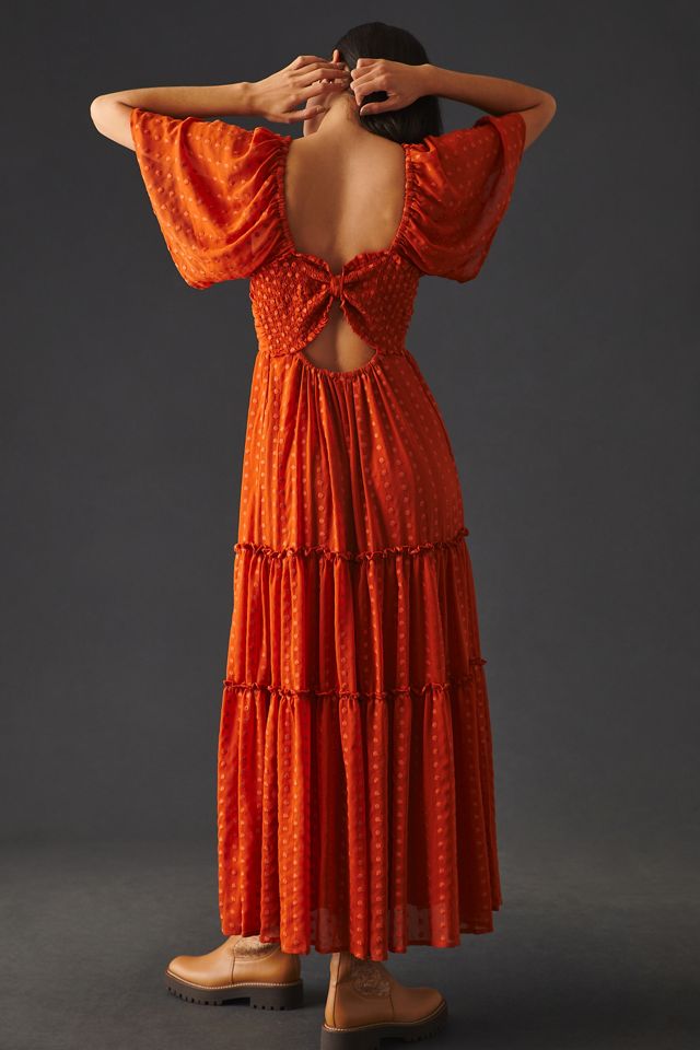 By Anthropologie Ruched Tiered Dress #1