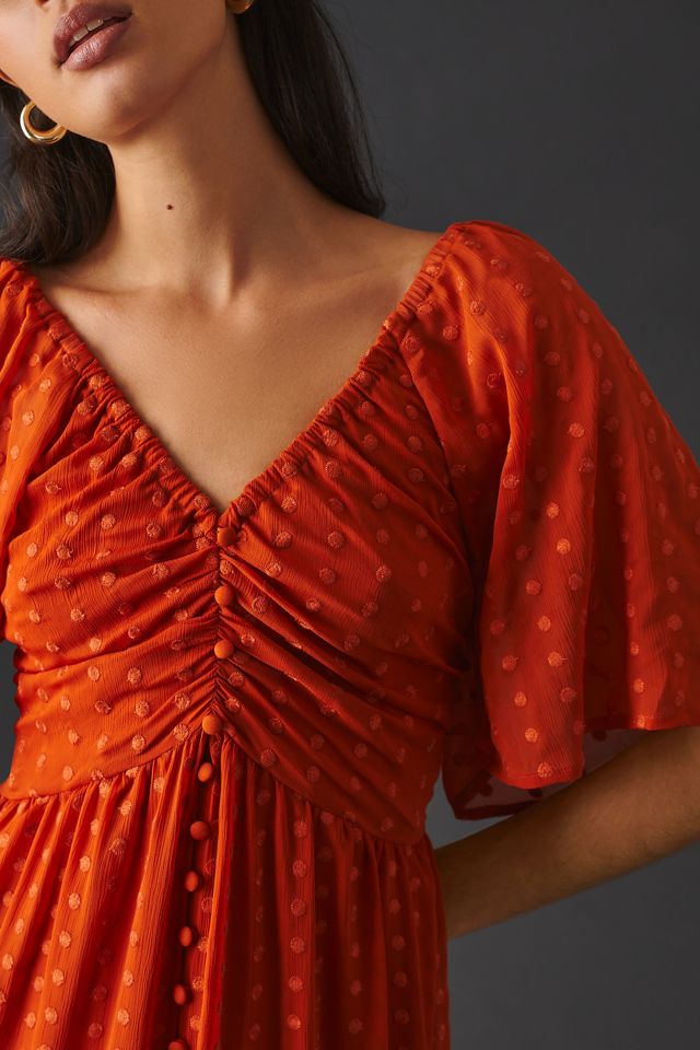 By Anthropologie Ruched Tiered Dress #3