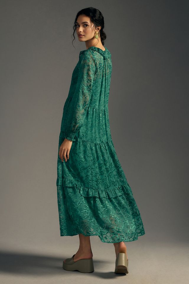 The Marais Maxi Dress: Satin-Burnout Edition #1