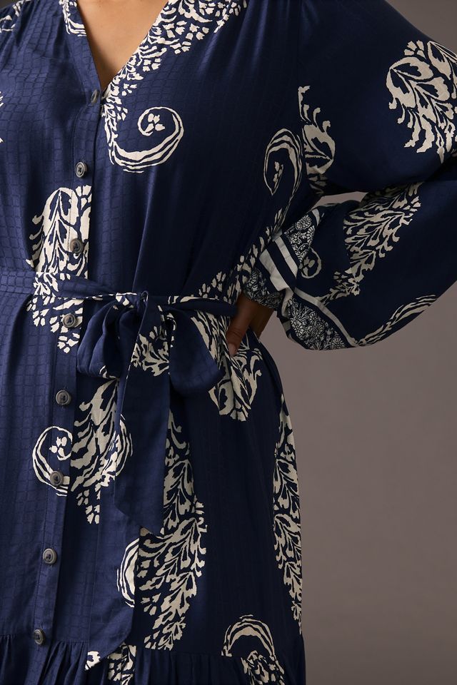 By Anthropologie Tiered Buttondown Dress #5