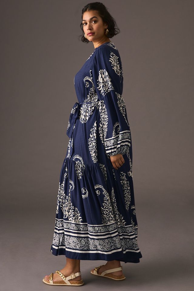 By Anthropologie Tiered Buttondown Dress #7