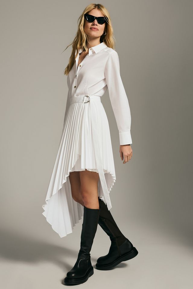 By Anthropologie Pleated Poplin Shirt Dress #1