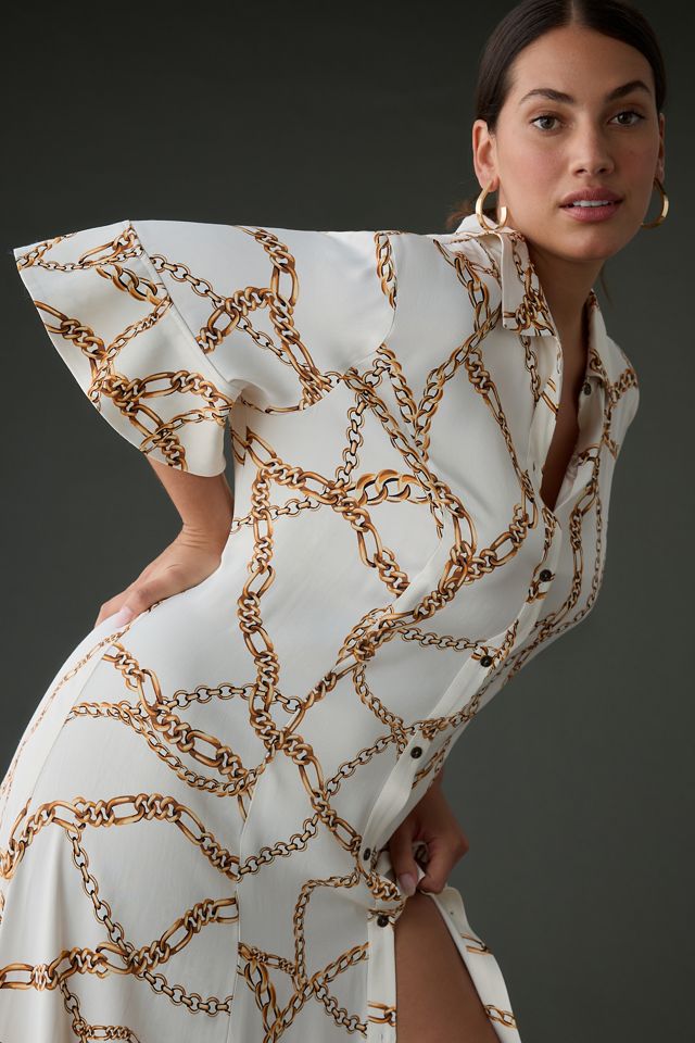 maeve printed short sleeve shirt dress Maeve Printed Short-Sleeve Shirt Dress