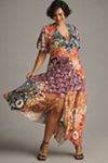 Bla-nk London Anthropologie V-Neck Shine Kaftan midi dress Suze ONE Size / EUC