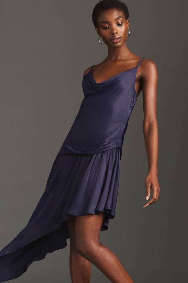 By Anthropologie Slim Asymmetrical-Hem Dress #3