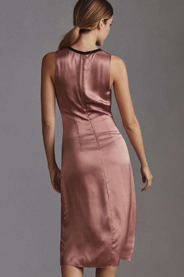 By Anthropologie Ruched V-Neck Midi Dress #1