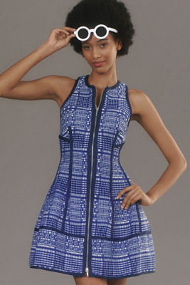 Marnie | Sculpted Mini Dress - Plum