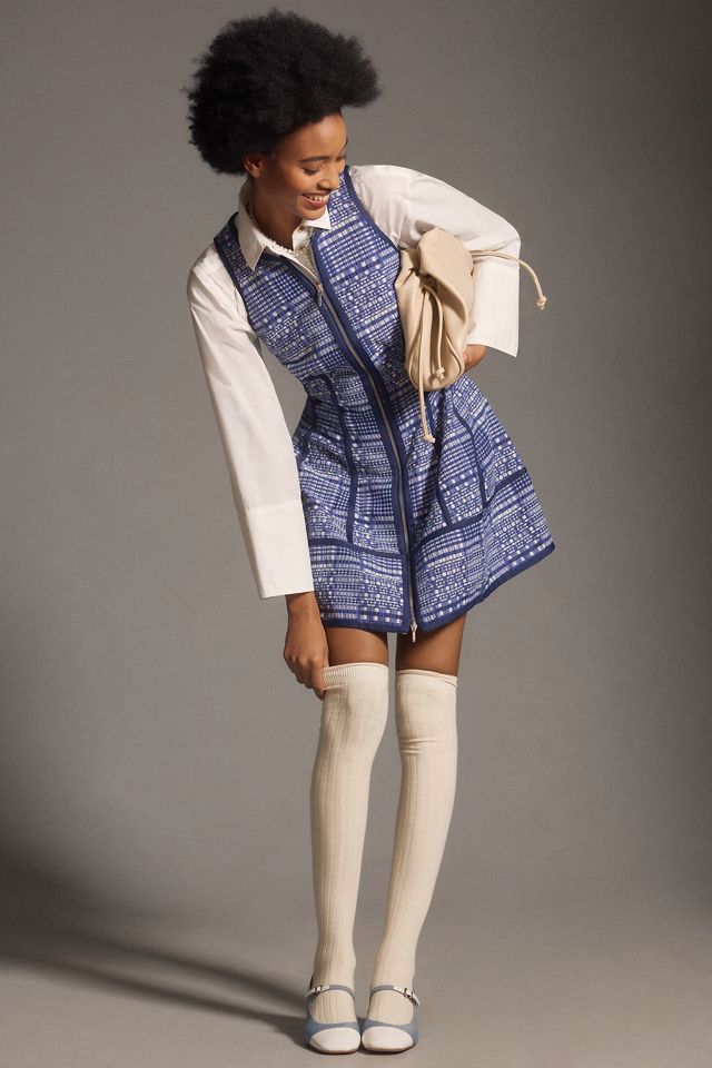 By Anthropologie Sleeveless Sculpted Mini Dress #1