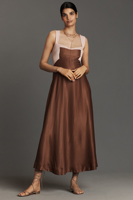 Maeve The Jocelyn Sleeveless Slip Midi Dress By