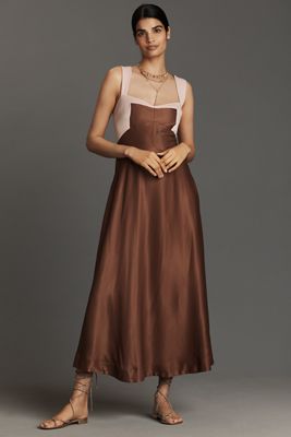 Maeve V-Neck Ruffle Hi-Low Dress | Anthropologie UK
