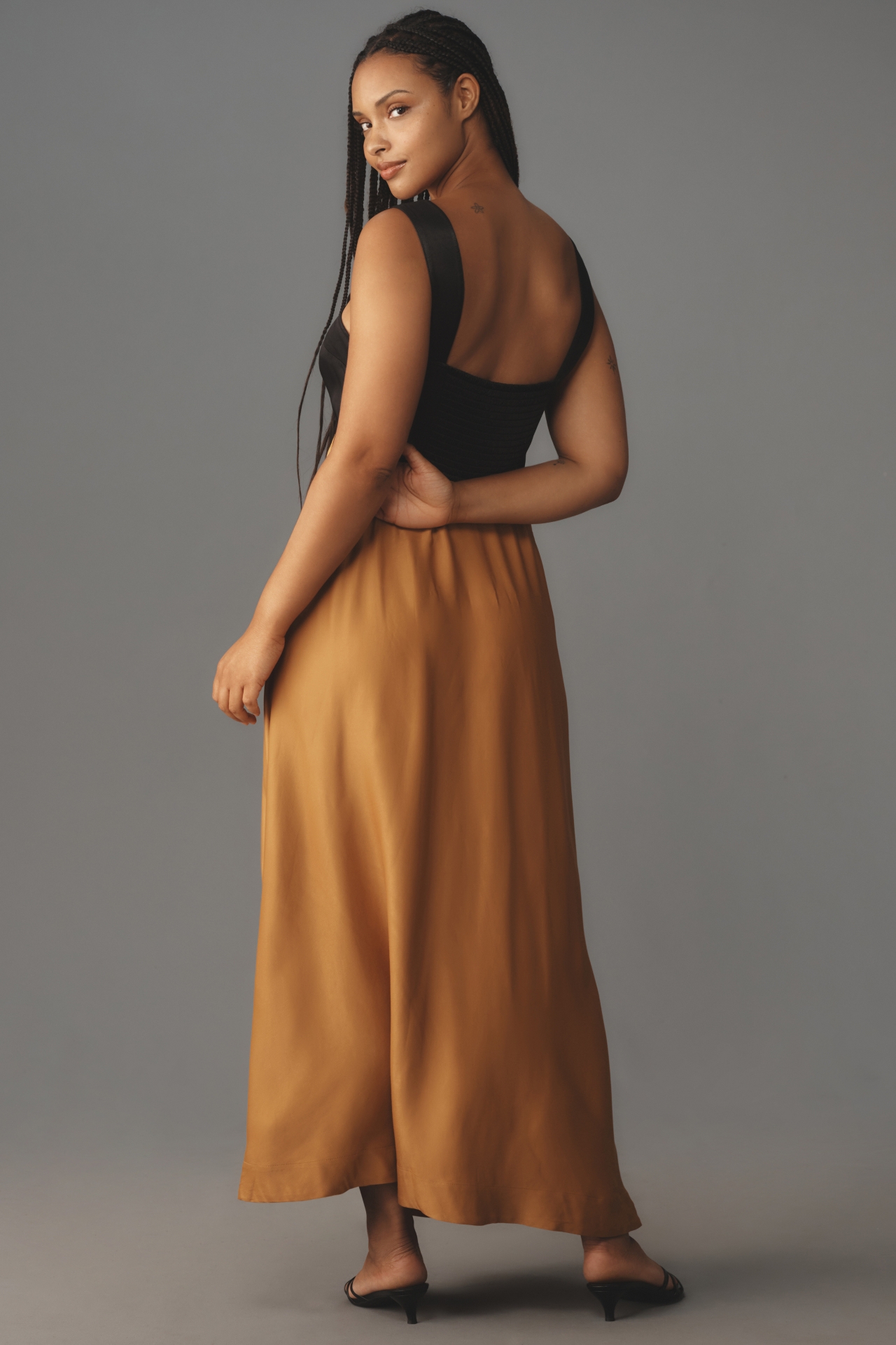 The Jocelyn Sleeveless Slip Midi Dress by Maeve