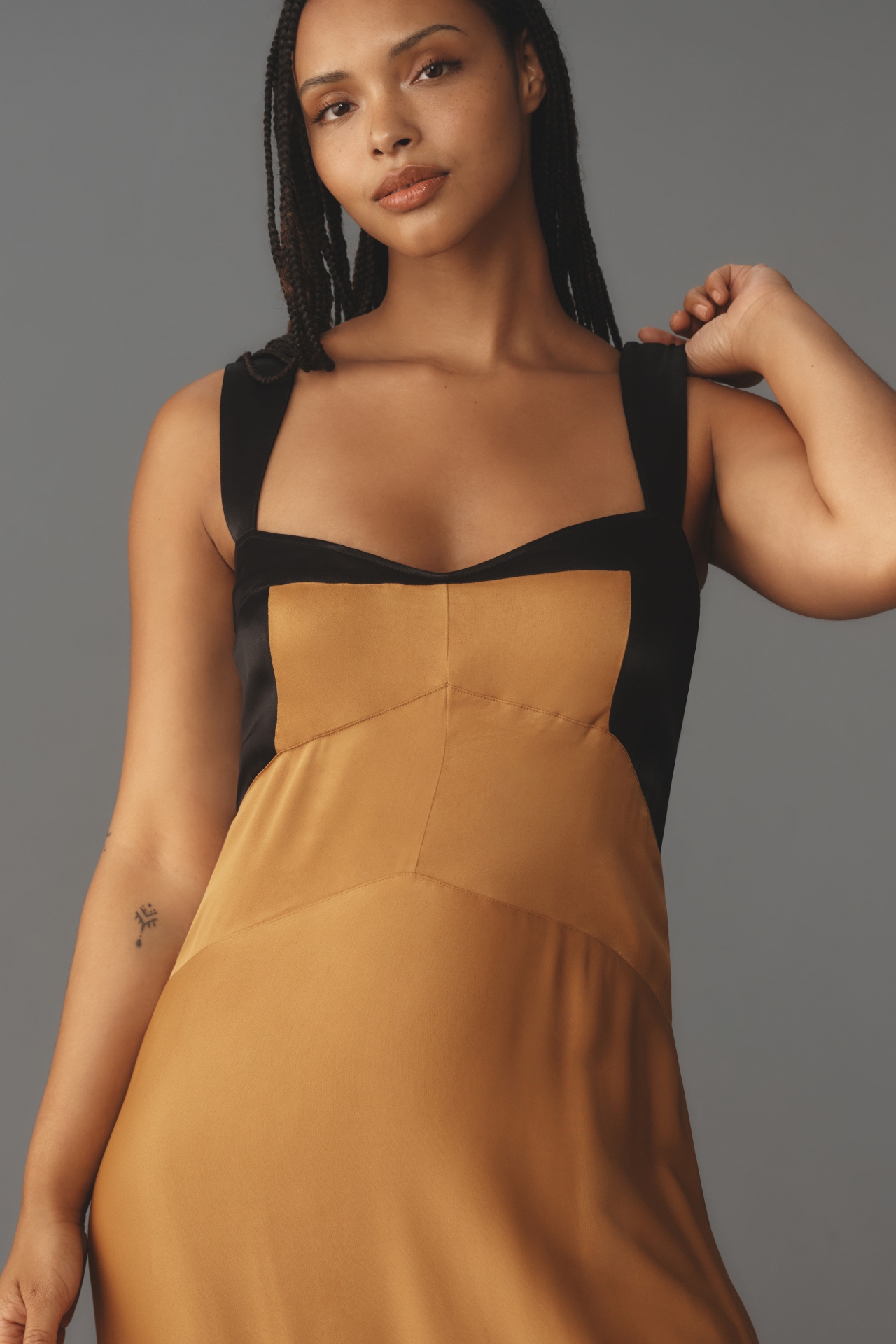 The Jocelyn Sleeveless Slip Midi Dress by Maeve